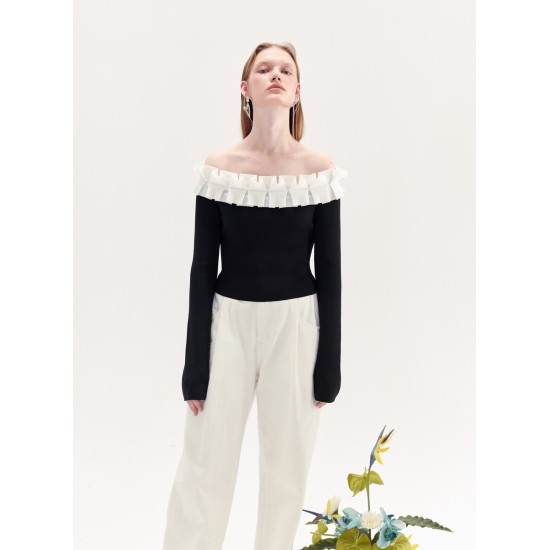 AVIS OFF-SHOULDER KNIT (BLACK)