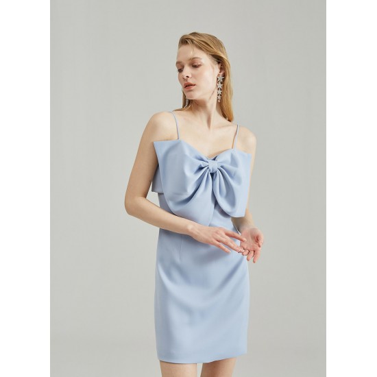 SILVANA BOWTIE DRESS(BABY BLUE)