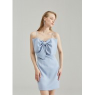 SILVANA BOWTIE DRESS(BABY BLUE)