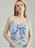 SILVANA BOWTIE DRESS(BABY BLUE)