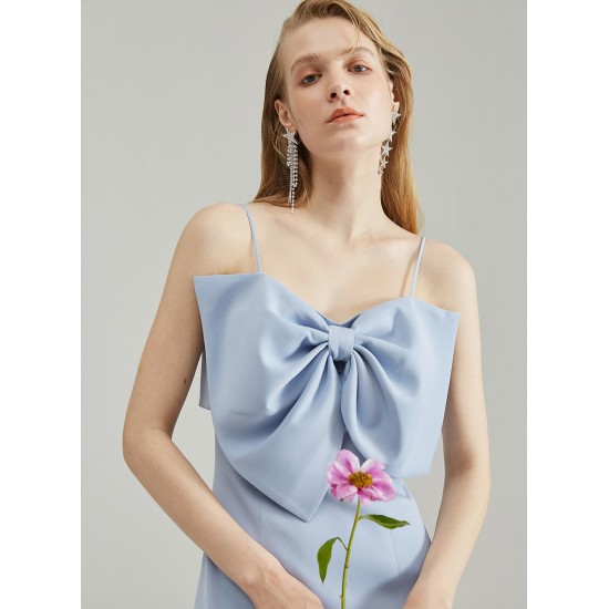 SILVANA BOWTIE DRESS(BABY BLUE)