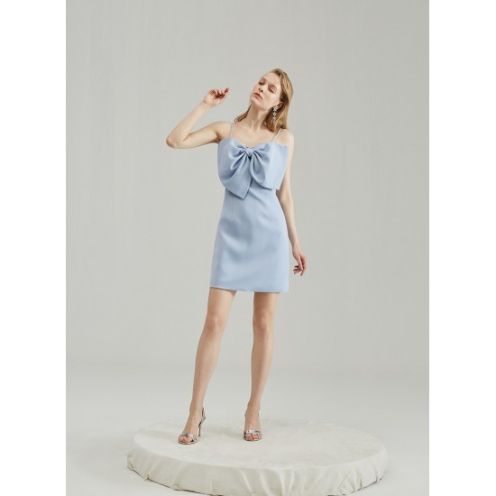 SILVANA BOWTIE DRESS(BABY BLUE)