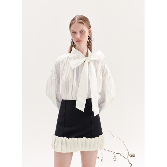 MELLISA BOWTIE BLOUSE (WHITE)