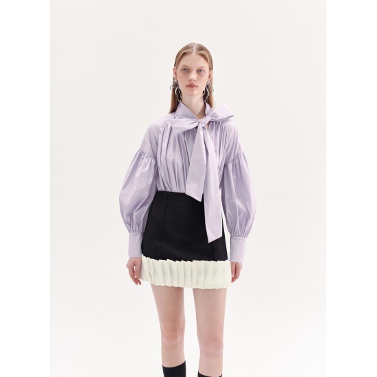 MELLISA BOWTIE BLOUSE (LILAC)