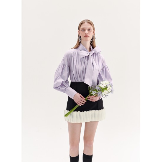 MELLISA BOWTIE BLOUSE (LILAC)