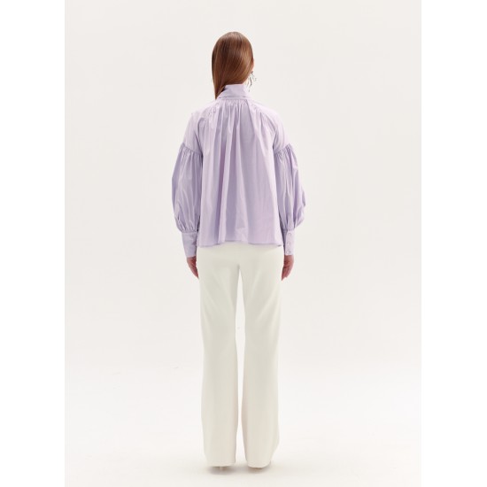 MELLISA BOWTIE BLOUSE (LILAC)