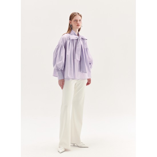 MELLISA BOWTIE BLOUSE (LILAC)