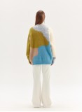 LINDON KNITTED JUMPER (GREEN MULTICOLOUR)