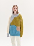 LINDON KNITTED JUMPER (GREEN MULTICOLOUR)