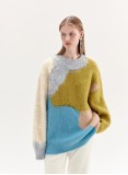 LINDON KNITTED JUMPER (GREEN MULTICOLOUR)