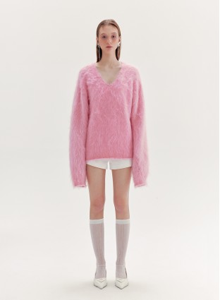 LIGHTS MOHAIR JUMPER (PINK)