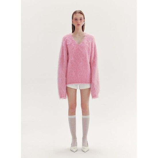 LIGHTS MOHAIR JUMPER (PINK)