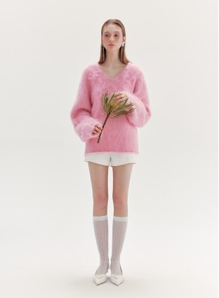 LIGHTS MOHAIR JUMPER (PINK)