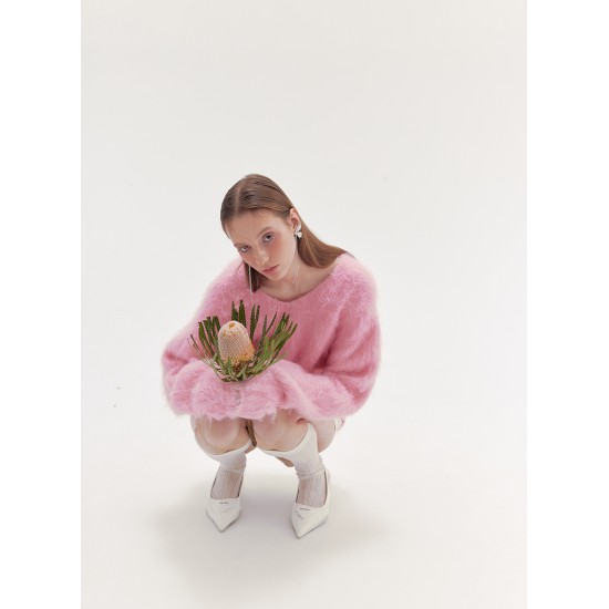 LIGHTS MOHAIR JUMPER (PINK)