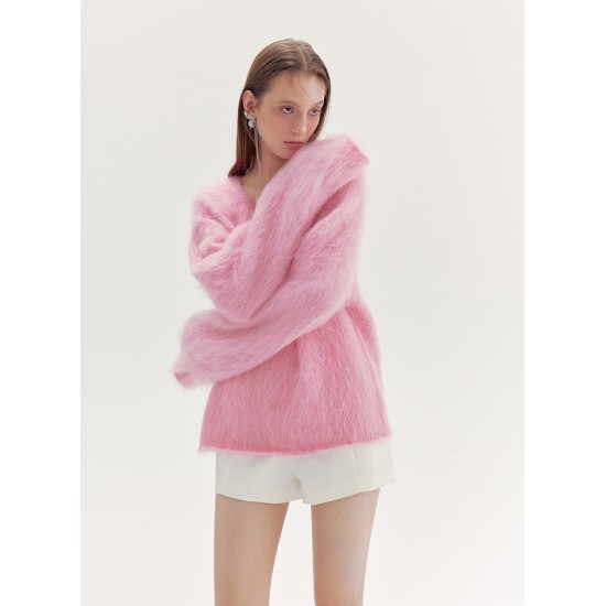 LIGHTS MOHAIR JUMPER (PINK)