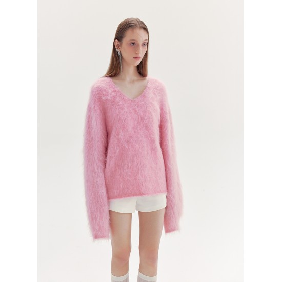 LIGHTS MOHAIR JUMPER (PINK)