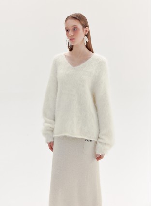 LIGHTS MOHAIR JUMPER (IVORY)