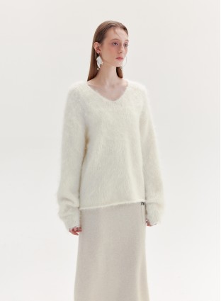 LIGHTS MOHAIR JUMPER (IVORY)