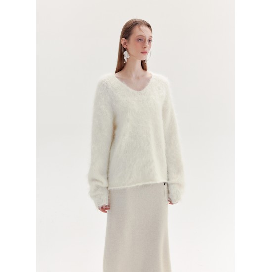 LIGHTS MOHAIR JUMPER (IVORY)