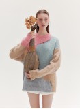 LINDON KNITTED JUMPER (PINK MULTICOLOUR)