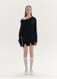 FLORENCE KNITTED JUMPER (BLACK AND WHITE)