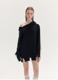 FLORENCE KNITTED JUMPER (BLACK AND WHITE)