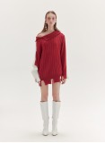 FLORENCE KNITTED JUMPER (RED AND WHITE)