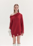 FLORENCE KNITTED JUMPER (RED AND WHITE)