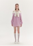 ODEAS BOWTIE SWEATER (LILAC)