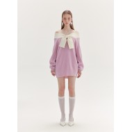 ODEAS BOWTIE SWEATER (LILAC)