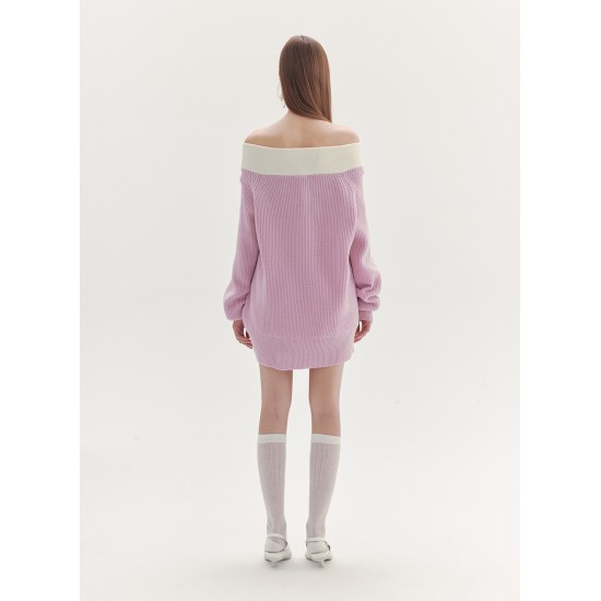 ODEAS BOWTIE SWEATER (LILAC)