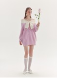 ODEAS BOWTIE SWEATER (LILAC)