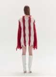 BEALE CABLE SWEATER (RED AND WHITE)