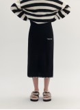 NESCI KNITTED SKIRT (BLACK)