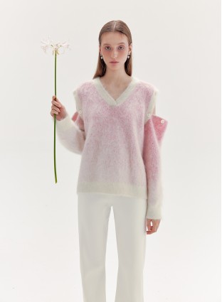 RIFLE GRADIENT SWEATER (PINK)