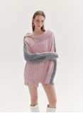 FLORENCE KNITTED JUMPER (PINK AND GREY)