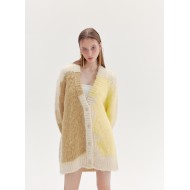 DEWAR KNITED CARDIGAN (YELLOW AND CAMEL)