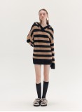 BUNNY EAR SWEATER (CAMEL AND BLACK)