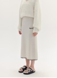 NESCI KNITTED SKIRT (WHITE)