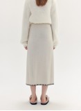 NESCI KNITTED SKIRT (WHITE)