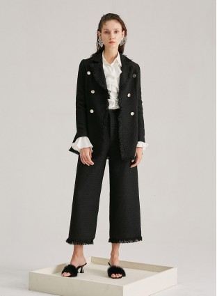 RUMOR TASSEL BLAZER (BLACK)