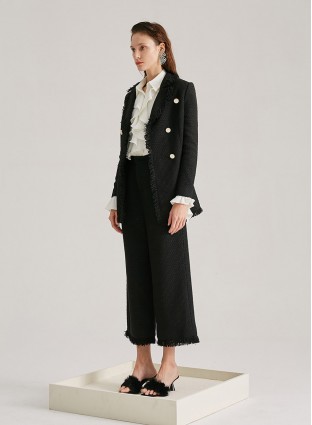 RUMOR TASSEL BLAZER (BLACK)