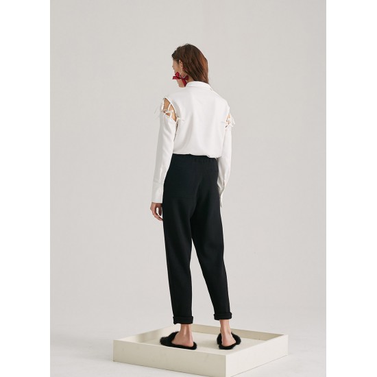 HELAND WOOL PANTS (BLACK)